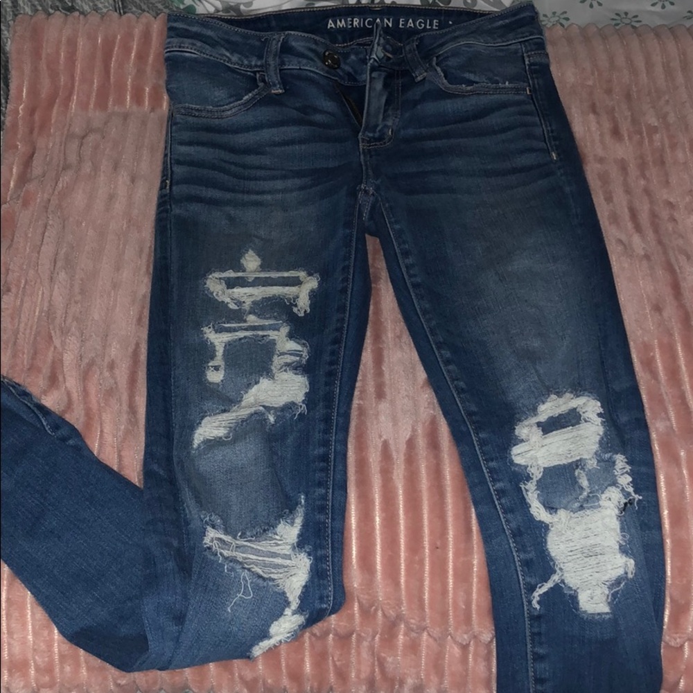 American Eagle ripped jeans